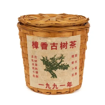 Шу пуэр «Чжансян Гу Шу» корзина 300 г. (1991 г.)