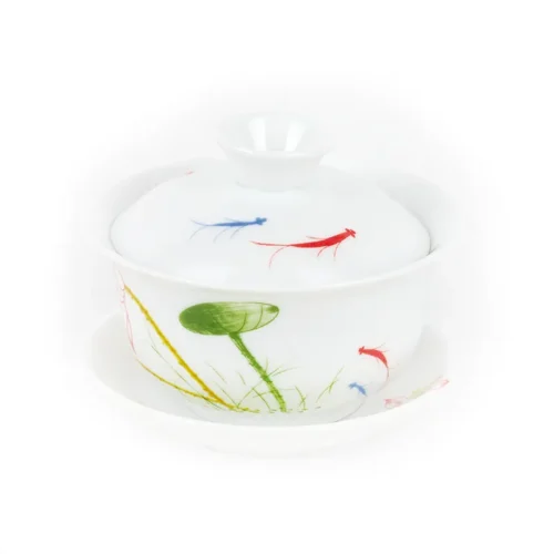 gaiwan_l_r Гайвань "Лотос и рыбы" 120 мл.